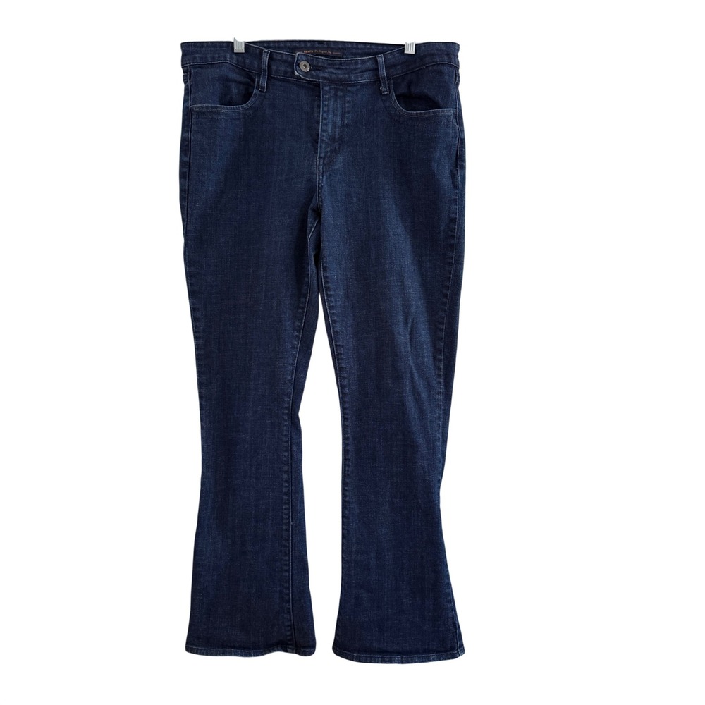 Levis Mid Rise Skinny Boot Jeans Womens Dark Wash Indigo Denim Pants